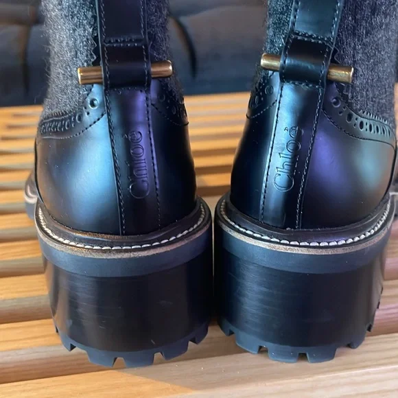 Like New Chloe Franne Sock Ankle Boot - Picture 3 of 10